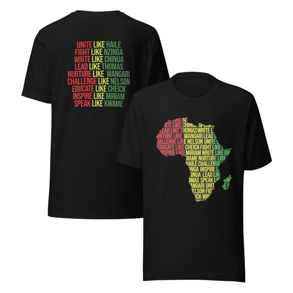 African Legends Pan African Colors Unisex t-shirt