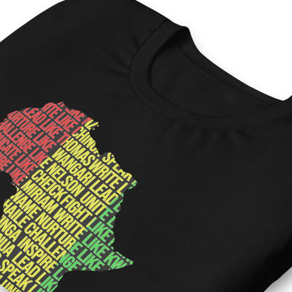 African Legends Pan African Colors Unisex t-shirt