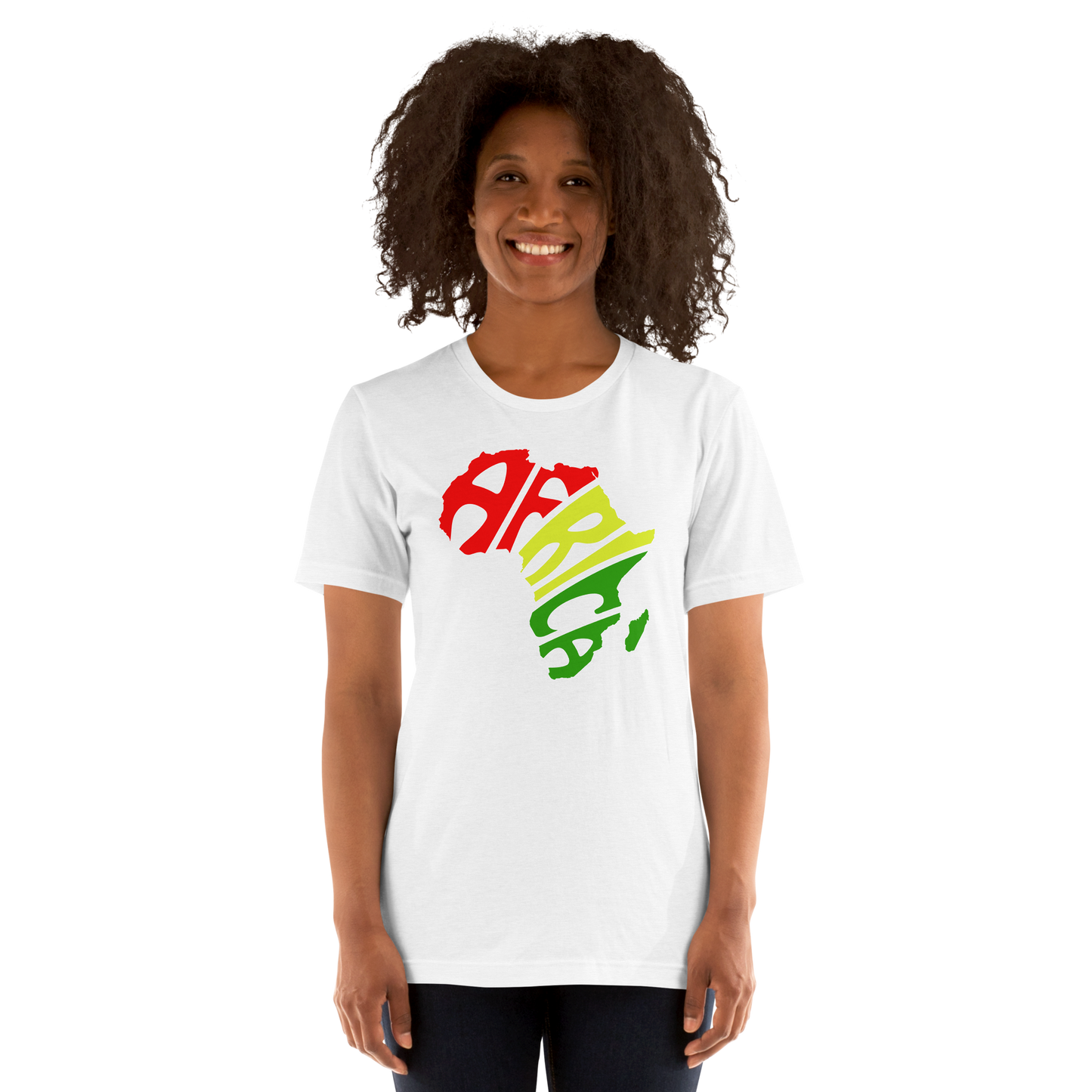 Africa Silhouette Tee — Pan-African Edition Red Gold Green Unisex t-shirt