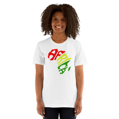 Africa Silhouette Tee — Pan-African Edition Red Gold Green Unisex t-shirt