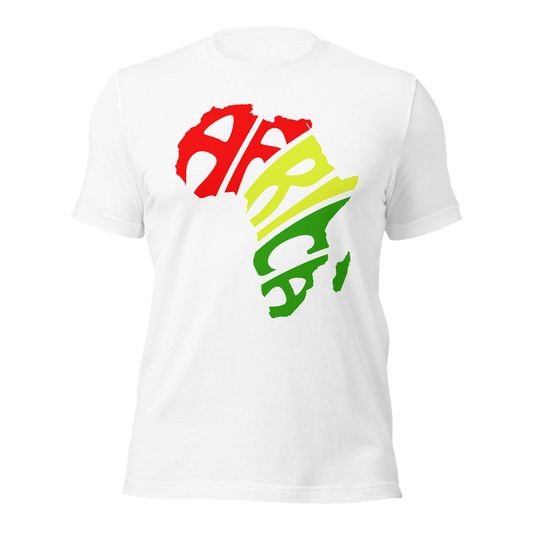Africa Silhouette Tee — Pan-African Edition Red Gold Green Unisex t-shirt