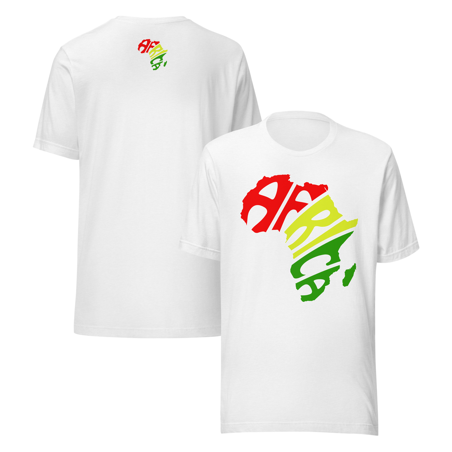 Africa Silhouette Tee — Pan-African Edition Red Gold Green Unisex t-shirt